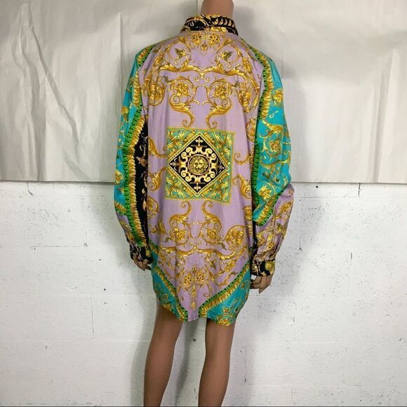 Versus Gianni Versace Lion Logo buttoned Shirt 50 - Picture 5 of 9